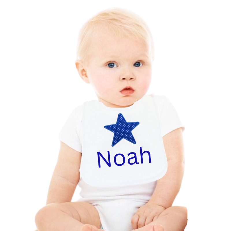 Personalised Baby Boy Bib Big Star