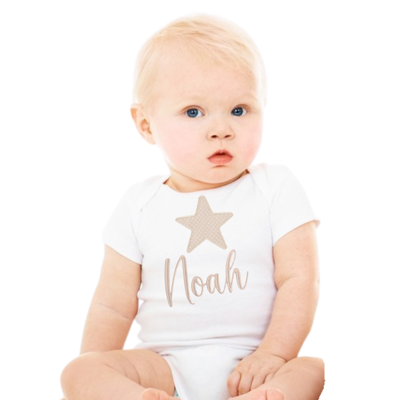 Personalised Onsies Baby Boy Big Star