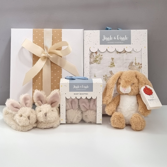 Sweet Little Bunny Neutral Baby Hamper Hamper