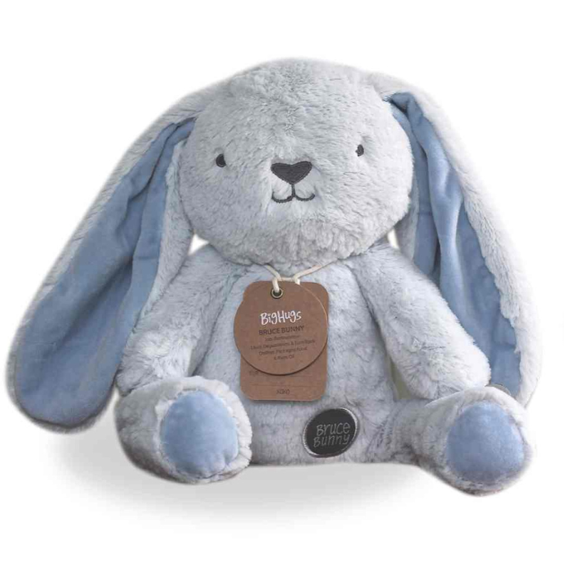 Big Blue Bunny Hugs Bunny Toy Blue Soft Toys