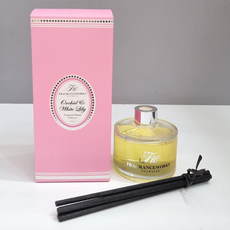 white lily diffuser Orchid and White Lily Fragrance Diffuser – Yellow Duck Baby Gifts and Hampers