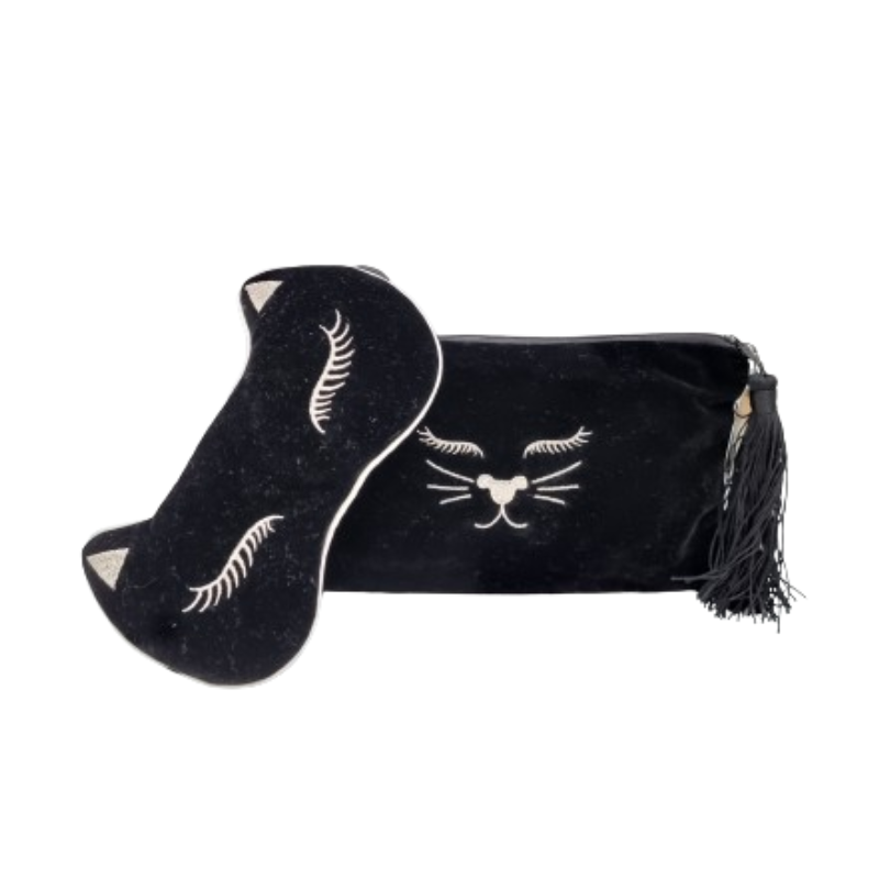 Black Cat Makeup Bag & Eye Mask Gifts