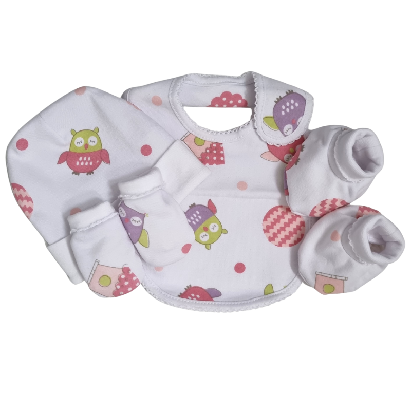 Baby Girl Layette Owl Design
