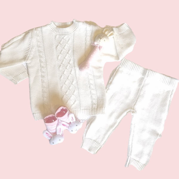 Knitted Winter Baby Suit Hamper