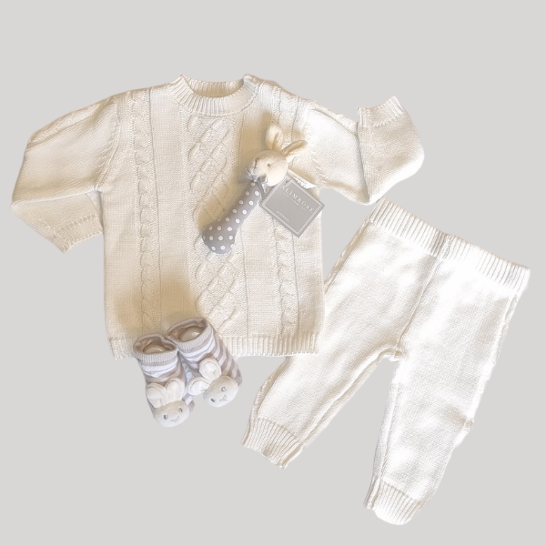 Knitted Winter Baby Suit Hamper