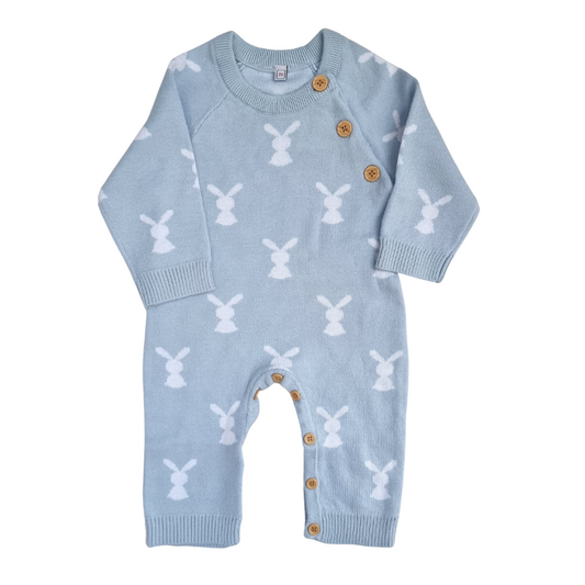 My Boy Bunny Knitted Baby Romper Baby Clothing 0-3 months