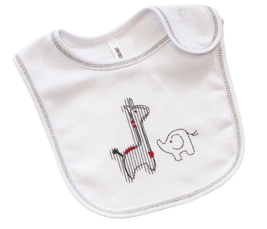Safari Sock & Bib Set Baby Clothing Light Grey