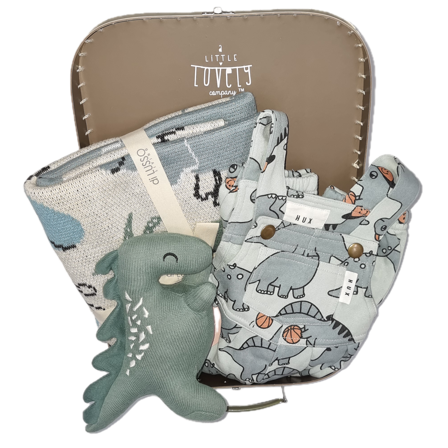 Huxbaby Little Dino Baby Boy Gift Hamper