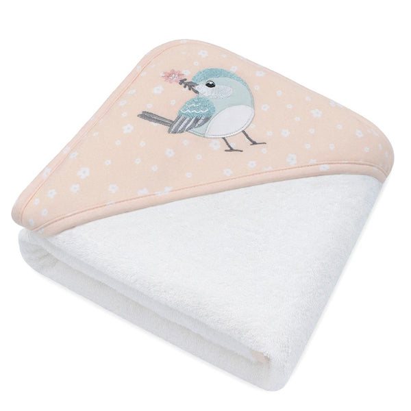 Ava Birds Girls Hooded Baby Bath Towel