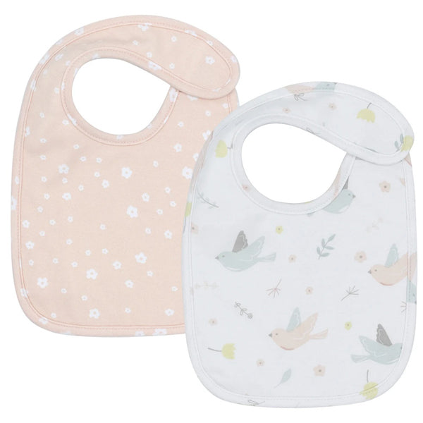 Ava Birds Baby Bibs Girl