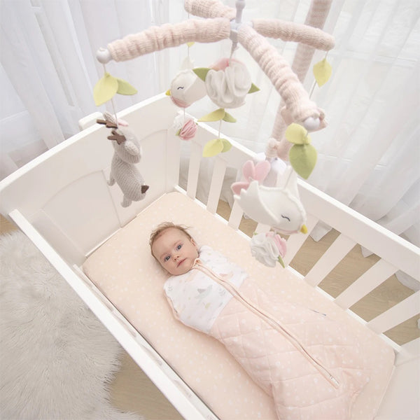 Ava Birds Baby Girls Musical Cot Mobile