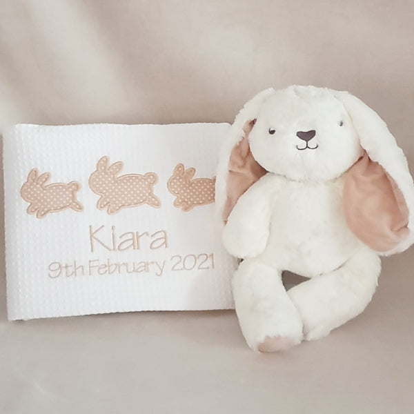 Personalised Bunny Baby Blanket