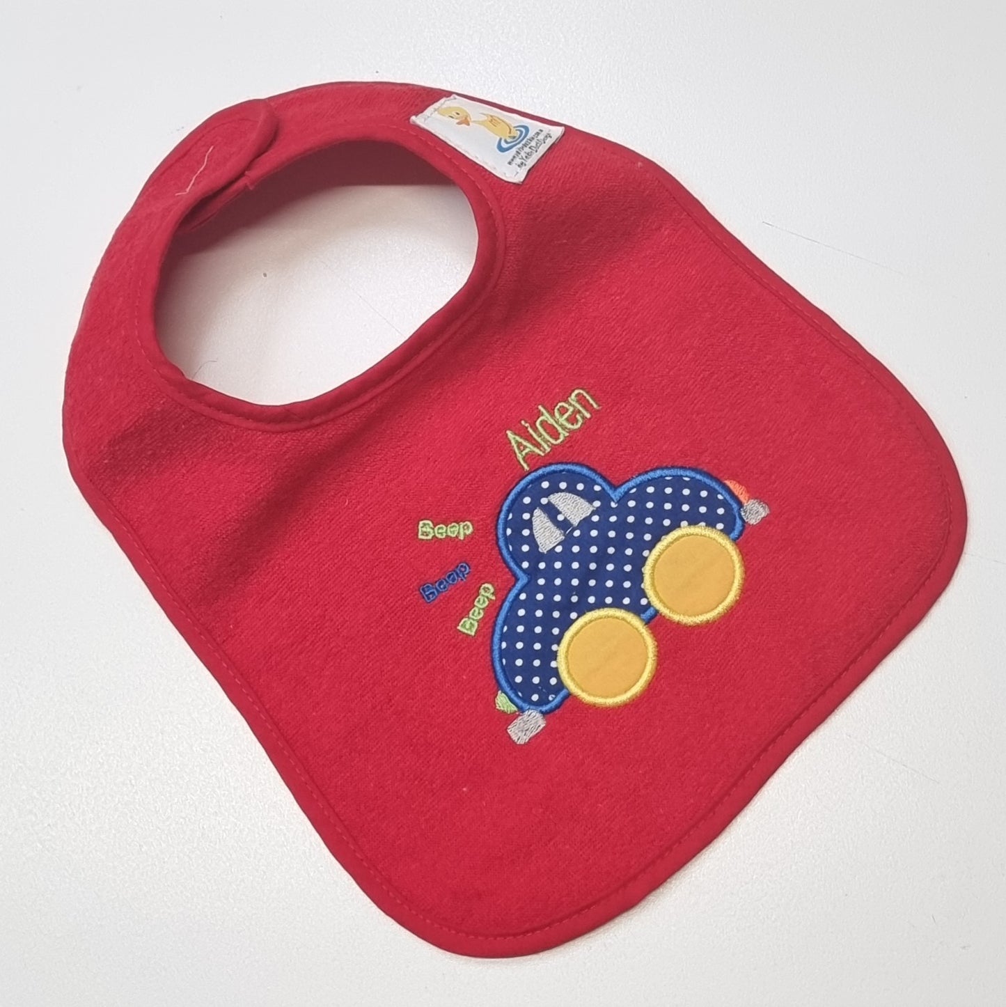 Beep Beep Big Car Baby Bibs