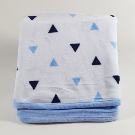 Boys Velour Reversible Baby Blanket