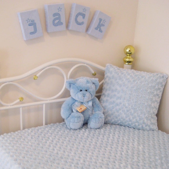 Pillow Covers Light Blue Fur Pillow Adairs Kids Frankie Blue