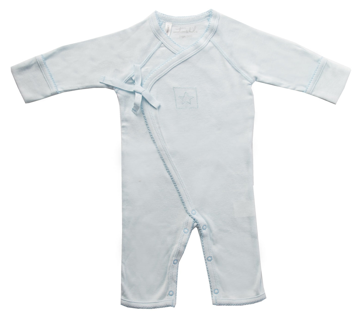 Baby Suit Crossover Baby Boy Blue 100% Cotton