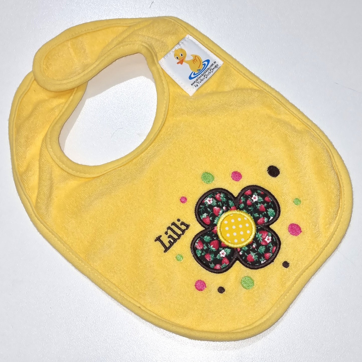 Personalised Baby Girl Bibs Daisy
