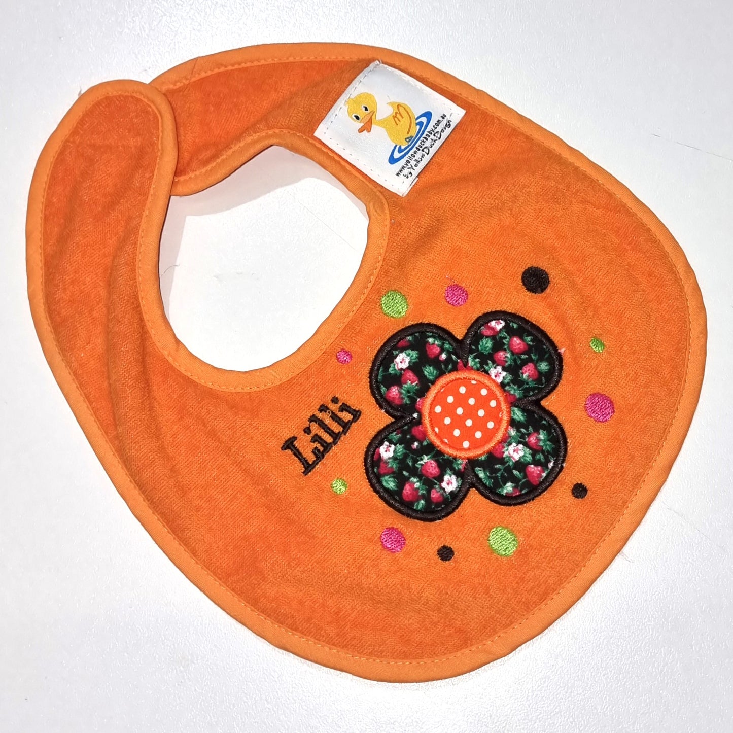 Personalised Baby Girl Bibs Daisy