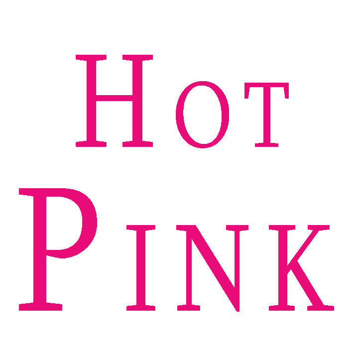 add extra embroidery to your gift hot pink font