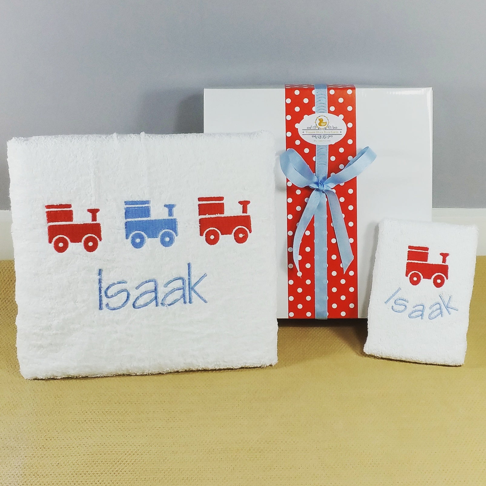 Personalized baby bath sales set