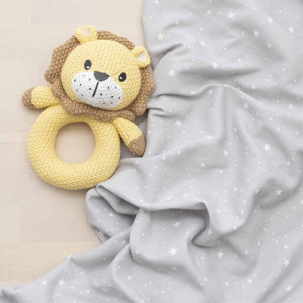 Leo Lion Neutral Jersey Baby Swaddle Set