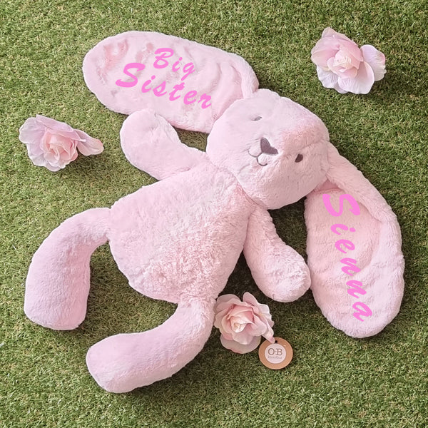 My Big Personalised Bunny Pink