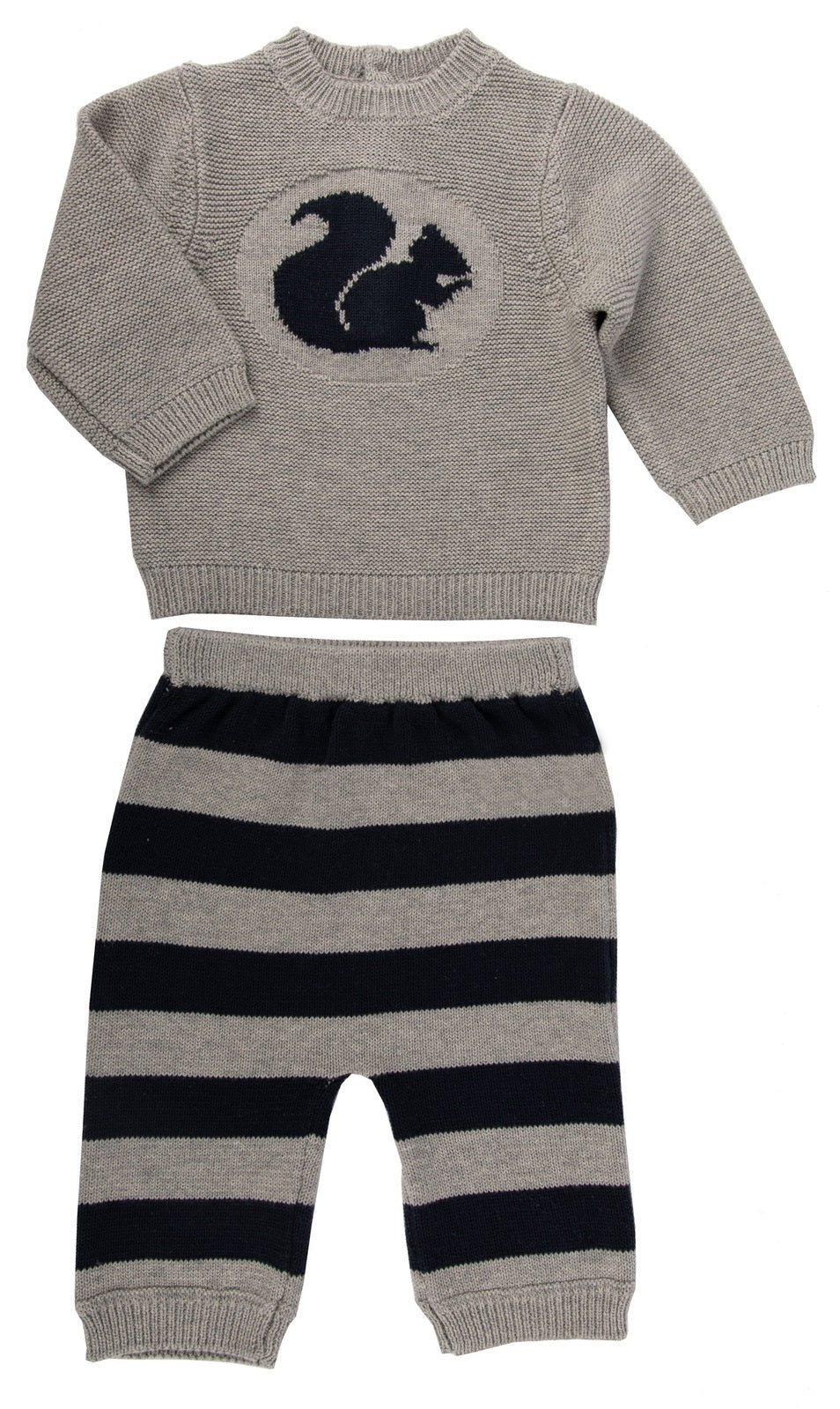 My Little Squirrel 100% Cotton Knitted Baby Suit Set