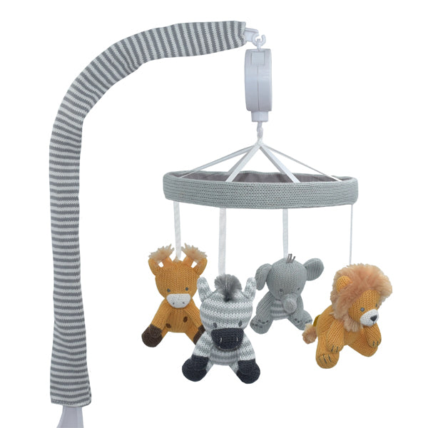 Savanna Neutral Baby Musical Cot Mobile
