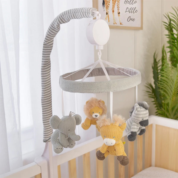 Savanna Neutral Baby Musical Cot Mobile