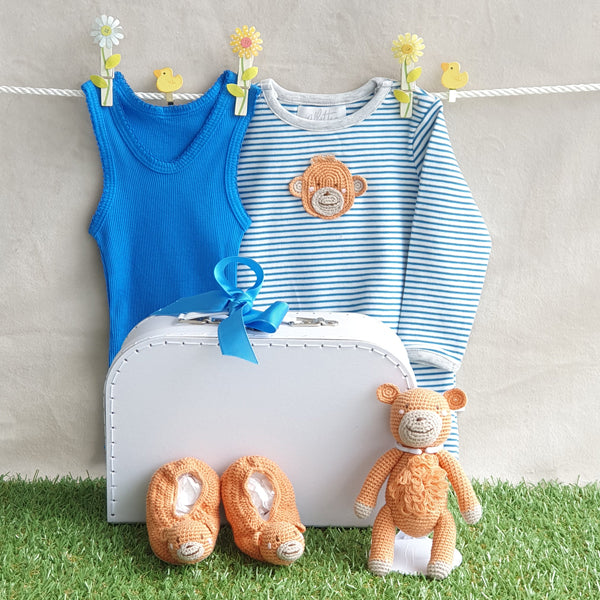 Safari Baby Hamper Little Monkey Baby Boy Hamper Hamper