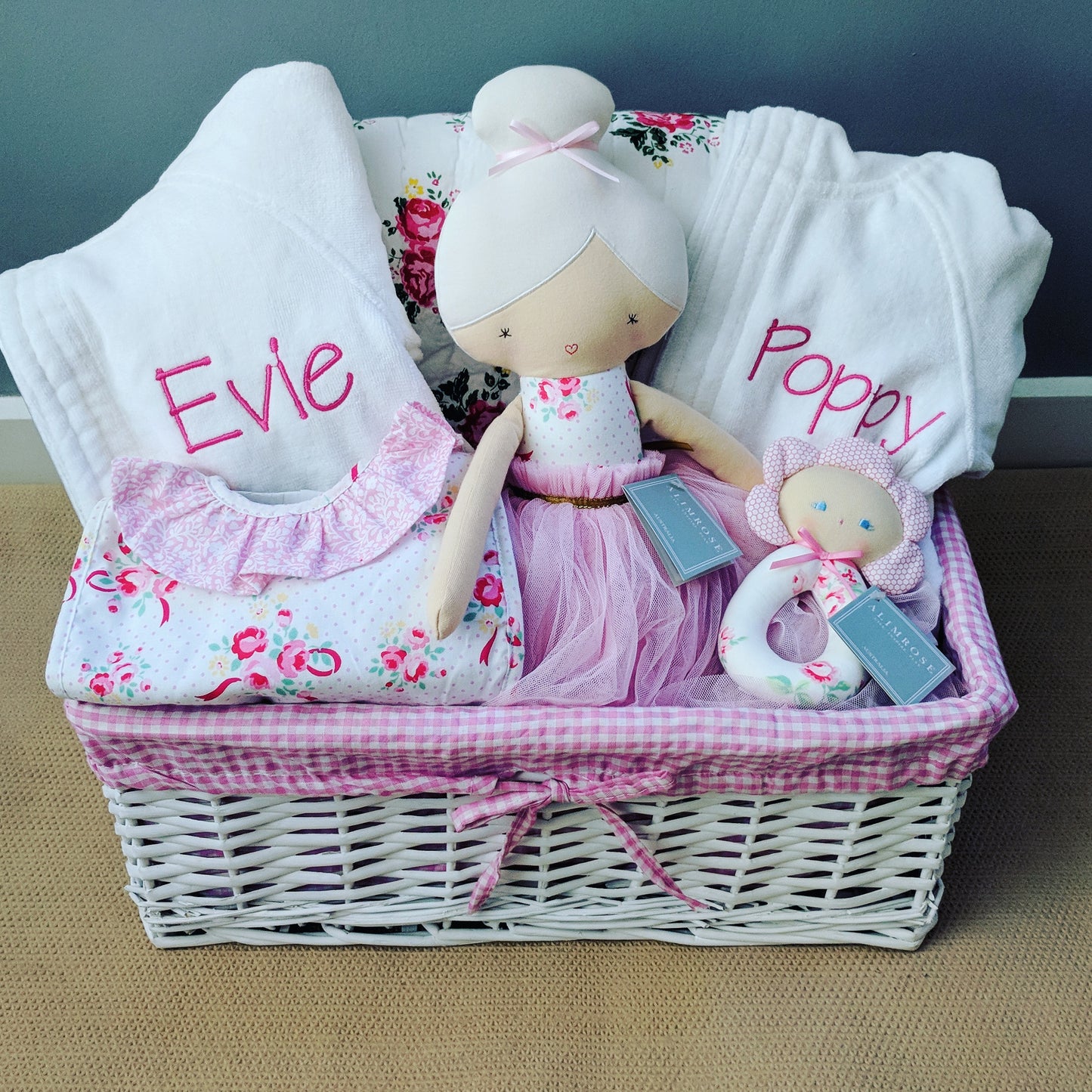 Boy's & Girl's Personalised Baby Bathrobe