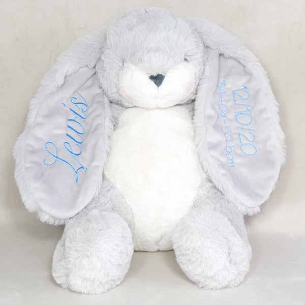 Personalised Grey Bunnies By The Bay Soft Toy