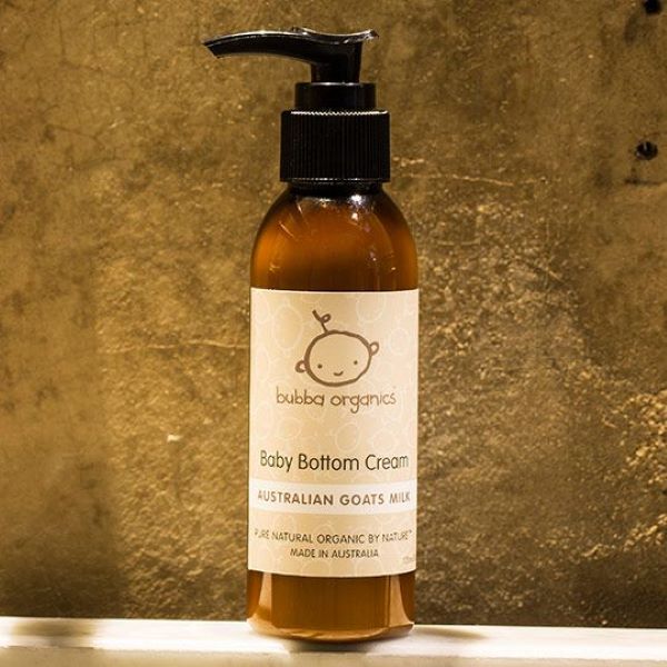 Bubba Organics australian goats milk baby bottom cream.
