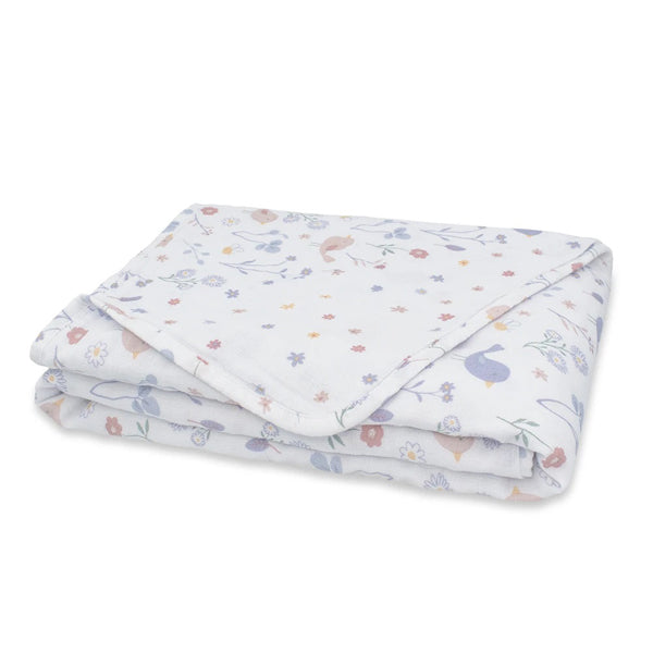 Sweet Tweets Muslin Baby Blanket Baby Girl