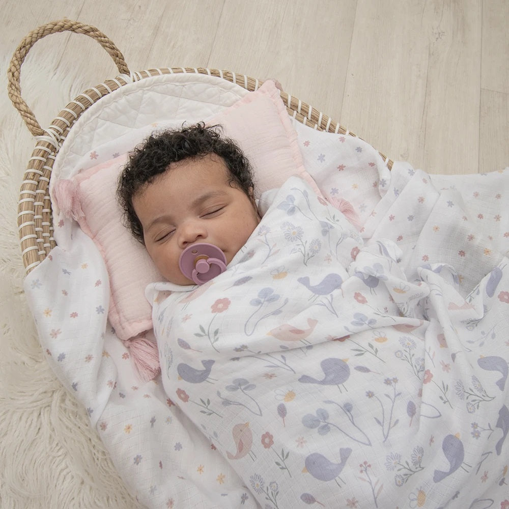 Sweet Tweets 100% cotton Muslin Wrap Set Baby Girl
