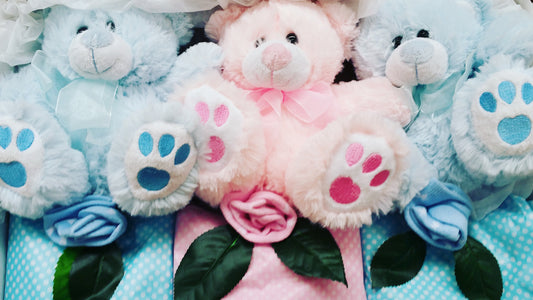 Three Little Bears in a Box - Boys & Girls Baby Blue