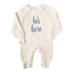 Personalised Knitted Baby Romper