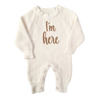 Personalised Knitted Baby Romper