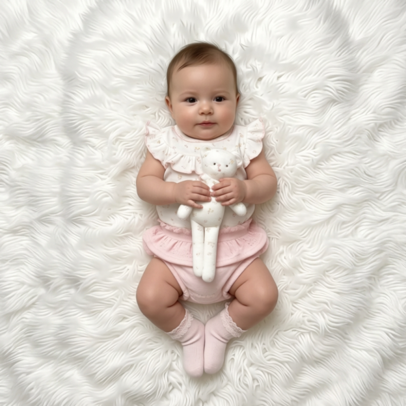 Sweet Little Teddy Baby Girl Hamper