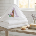 Personalised Hooded Baby Bath Towel Cottontail Rabbit