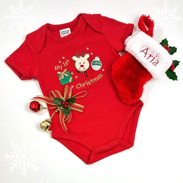 My First Christmas Baby Hamper Hamper Red 0-3 