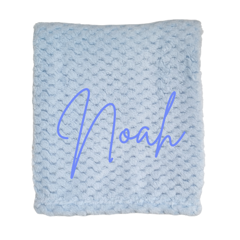 Personalised Baby Boy Blanket