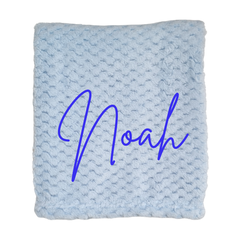 Personalised Baby Boy Blanket