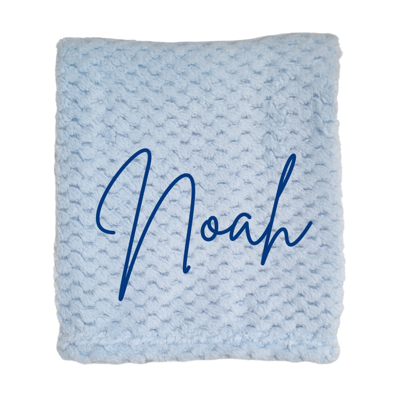 Personalised Baby Boy Blanket