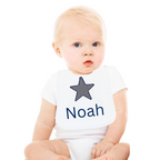 Personalised Baby Boy Bib Big Star