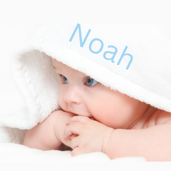 Boy's & Girl's Personalised Hooded Baby Bath Towel 