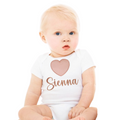 Personalised Onsie Baby Girl Big Heart