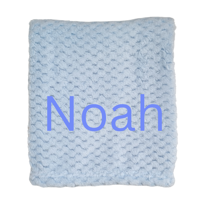 Personalised Baby Boy Blanket