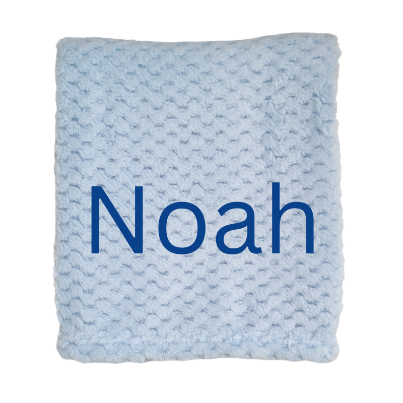 Personalised Baby Boy Blanket