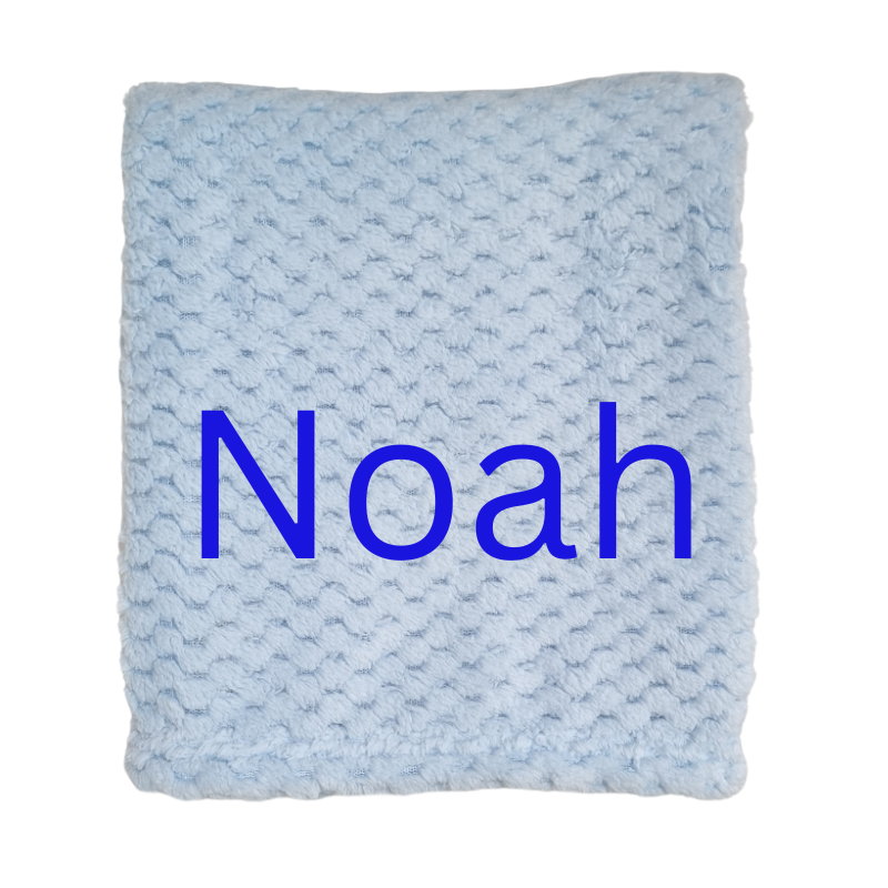 Personalised Baby Boy Blanket